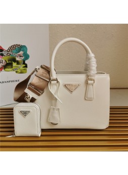 P.rada Galleria Saffiano leather mini bag White High